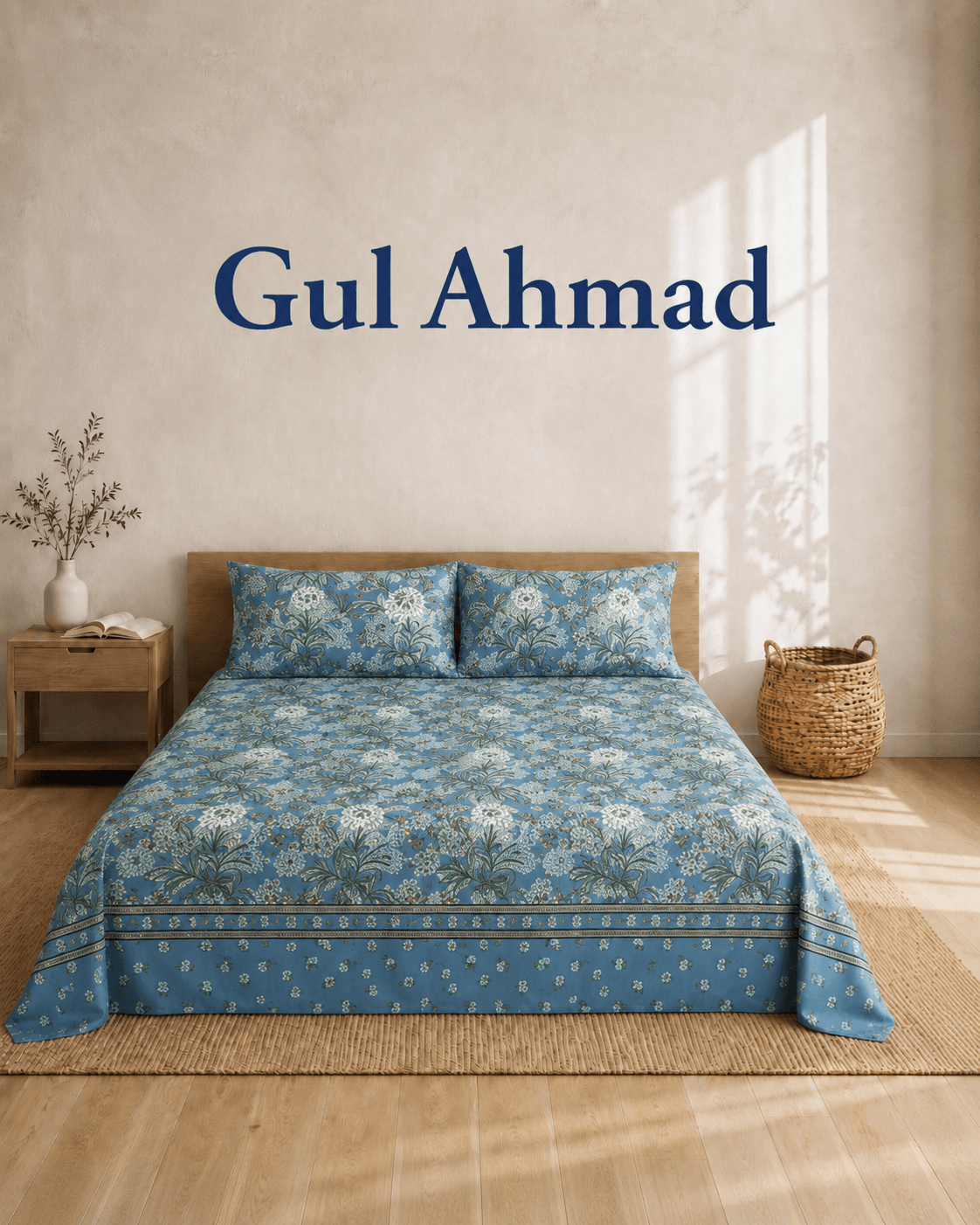 Gul Ahmad 3 piece double bedsheet