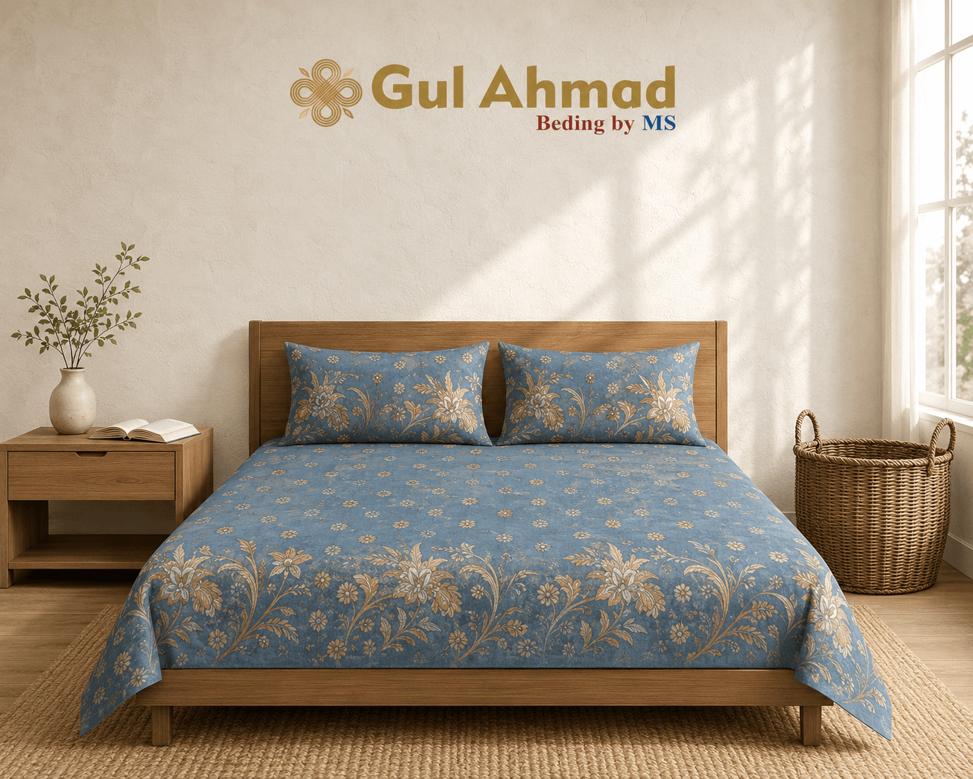 Gul Ahmad 3 piece bedsheet