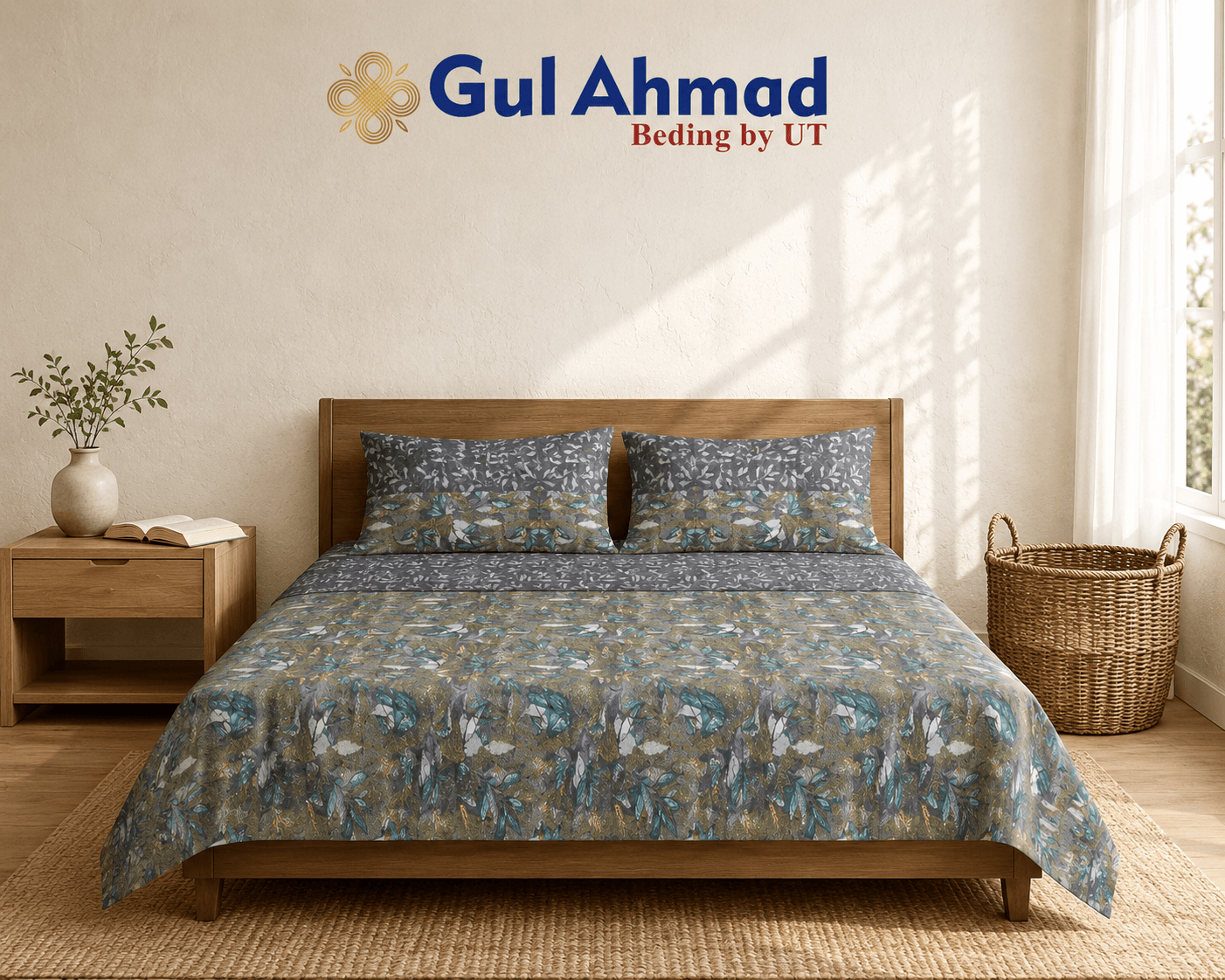 Gul Ahmad 3 piece bedsheet