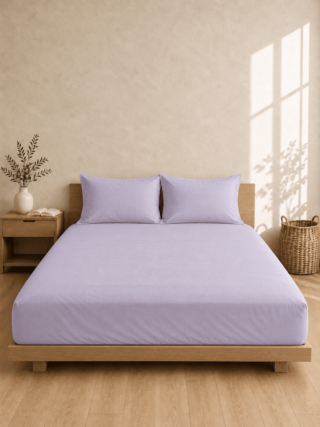 Plain fitted Bedsheets